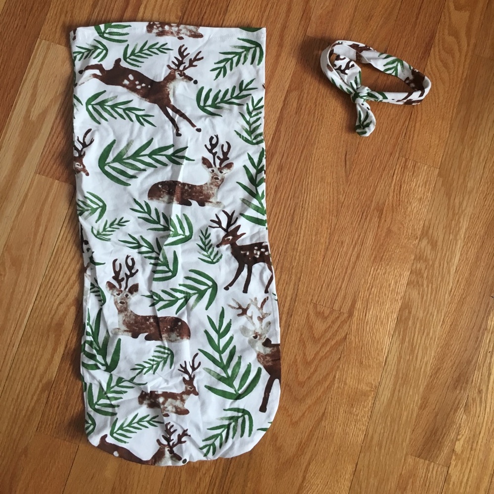 Newborn Swaddle and Headband